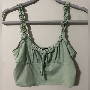 Shein Mint Green Cropped Tank Top